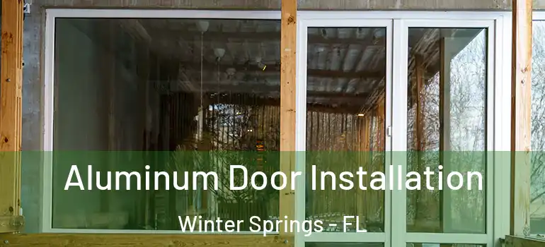  Aluminum Door Installation Winter Springs - FL