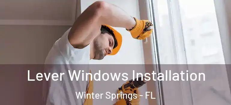  Lever Windows Installation Winter Springs - FL