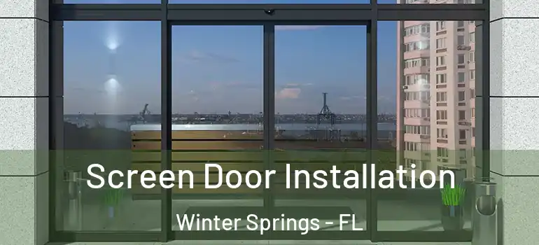  Screen Door Installation Winter Springs - FL