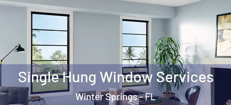  Single Hung Window Services Winter Springs - FL
