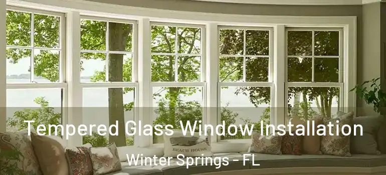  Tempered Glass Window Installation Winter Springs - FL