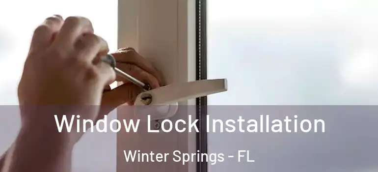 Window Lock Installation Winter Springs - FL